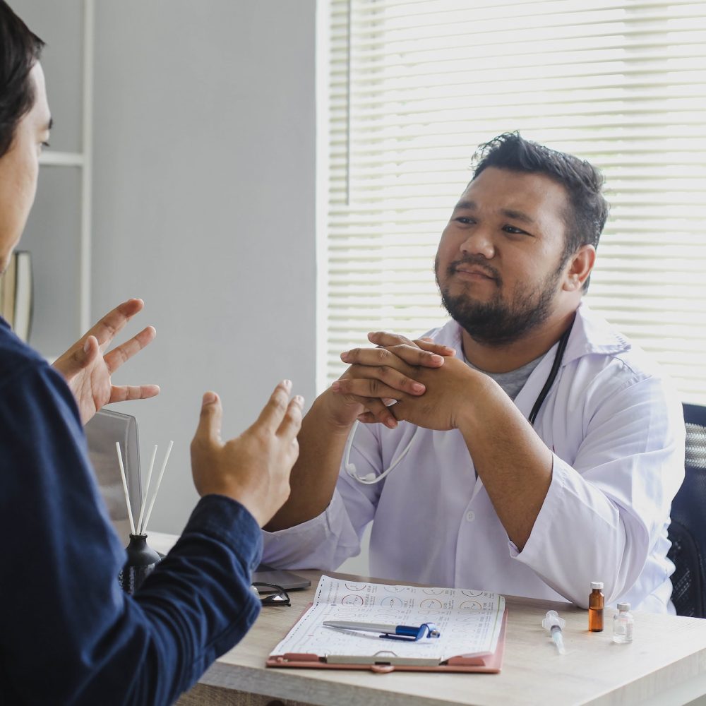 Patient consultation with doctor